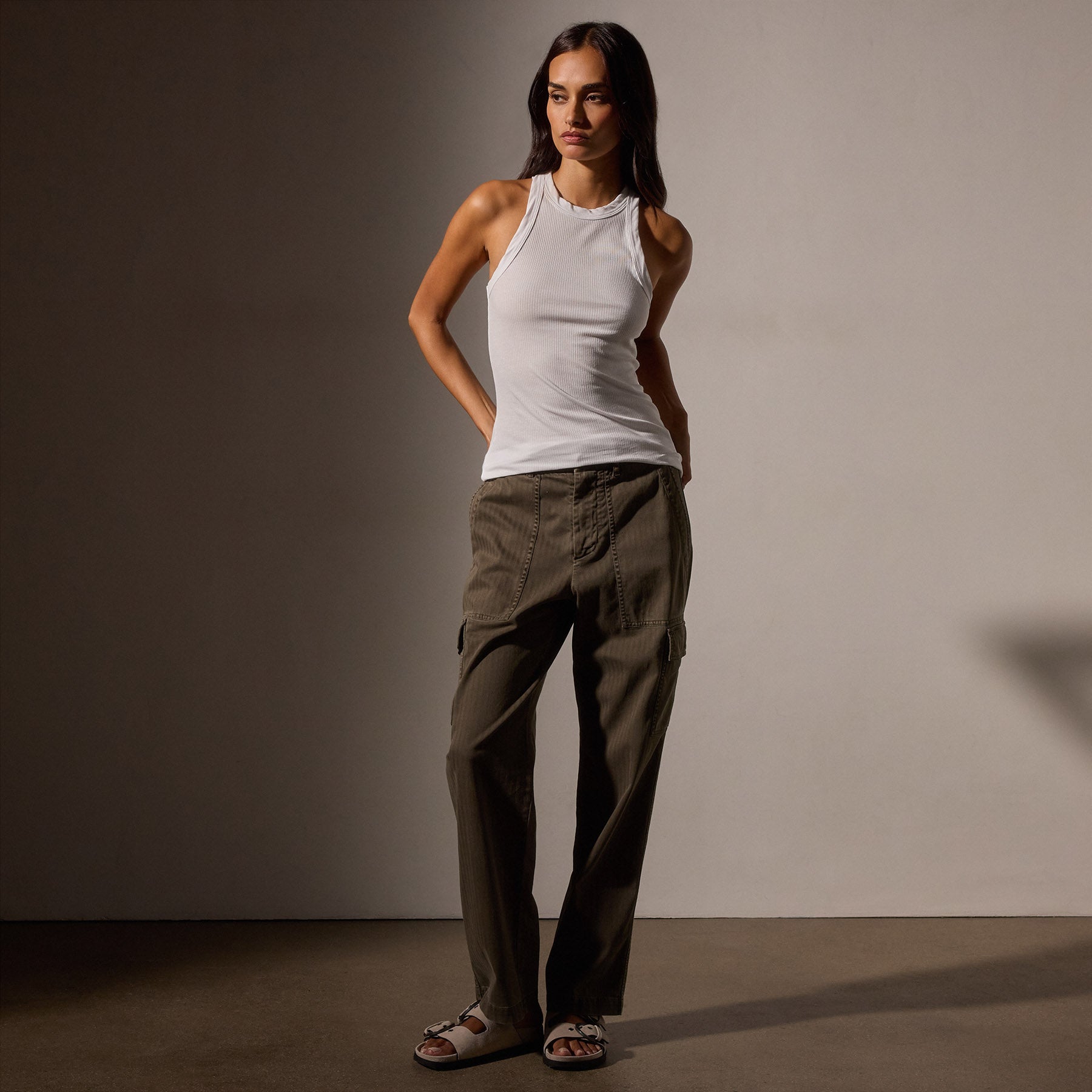 Sunset Tank in White | James Perse Los Angeles