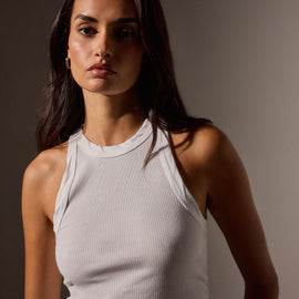 Sunset Tank in White | James Perse Los Angeles