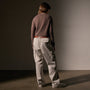 Cashmere Jewel Neck Cardigan in Brown Stone | James Perse Los Angeles