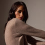 Soft Featherweight Cashmere Crew Neck Sweater in Coyote | James Perse Los Angeles