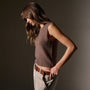 Open Knit Cashmere Vest in Brown Stone | James Perse Los Angeles