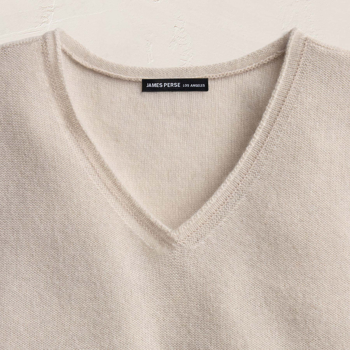 Cashmere V Neck Vest - Concrete