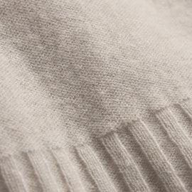 Cashmere V Neck Vest - Concrete