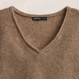 Cashmere V Neck Vest - Fox