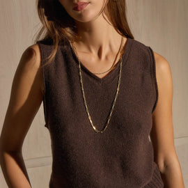 Cashmere V Neck Vest - Kona | James Perse Los Angeles