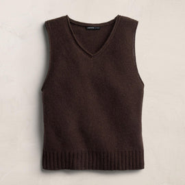 Cashmere V Neck Vest - Kona