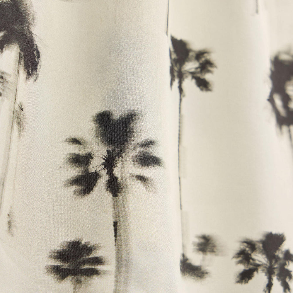 Printed Washed Silk Shortie in Allover Palm Print | James Perse Los Angeles