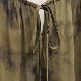 Printed Washed Silk Strappy Cami Dress in Tie Dye Green | James Perse Los Angeles