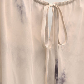 Printed Washed Silk Strappy Cami Dress in Pink Tie Dye | James Perse Los Angeles