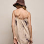 Printed Washed Silk Strappy Cami Dress in Pink Tie Dye | James Perse Los Angeles