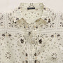 Palm Paisley Linen Shirt In Ivory Bandana Print | James Perse Los Angeles