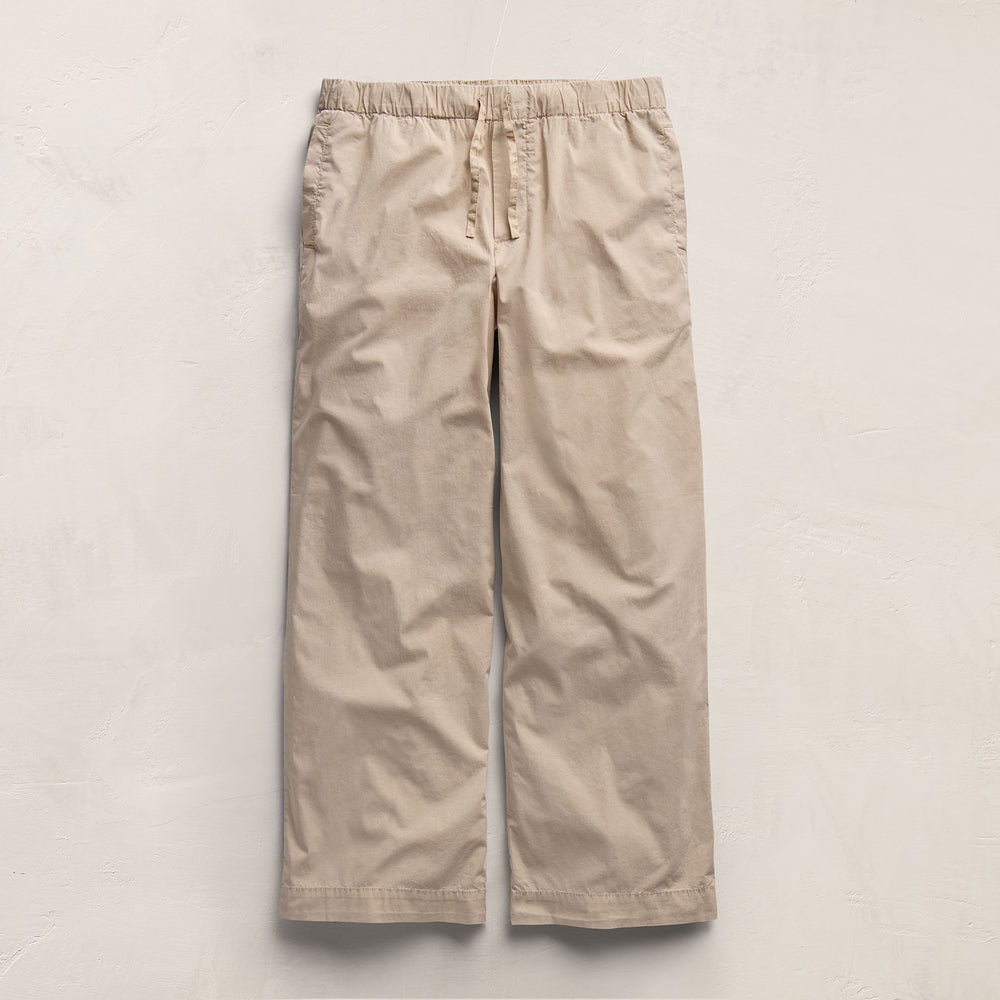 Stretch Poplin Drawcord Pant - Stone Pigment