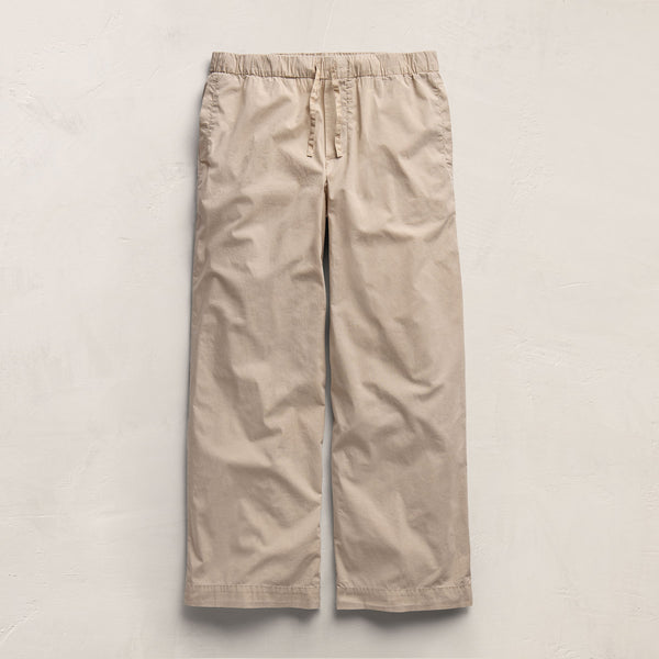 Stretch Poplin Drawcord Pant - Stone Pigment