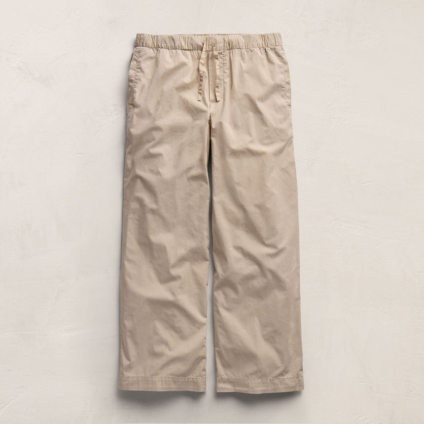 Stretch Poplin Drawcord Pant - Stone Pigment