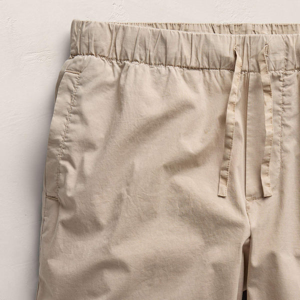 Stretch Poplin Drawcord Pant - Stone Pigment
