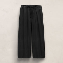 Cotton Poplin Pants in Black | James Perse Los Angeles