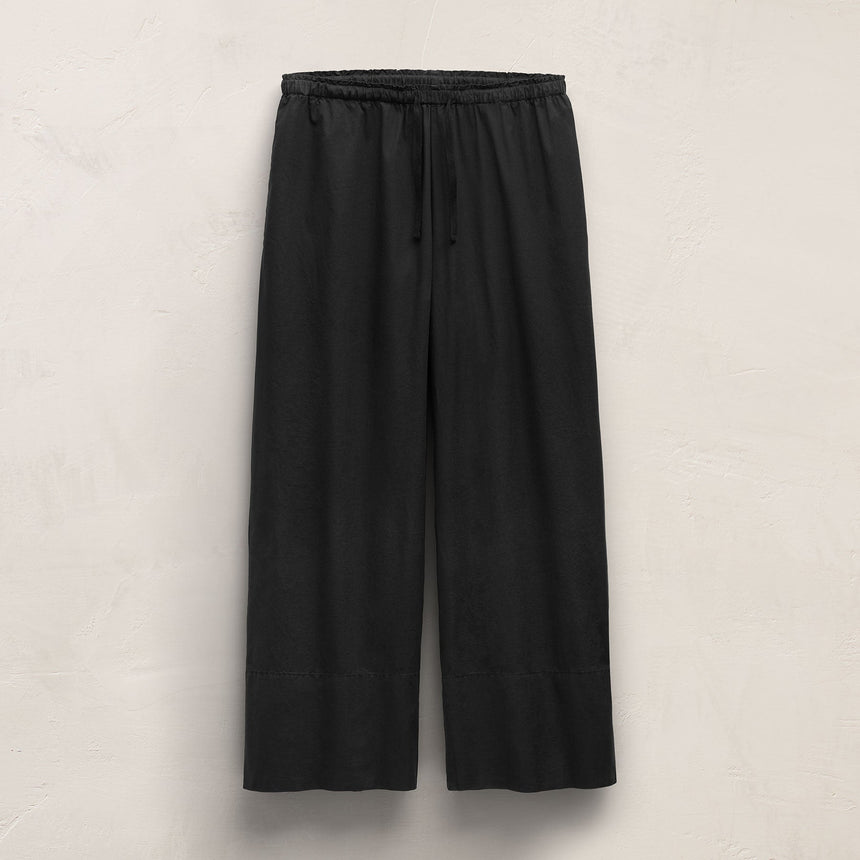Cotton Poplin Pants in Black | James Perse Los Angeles