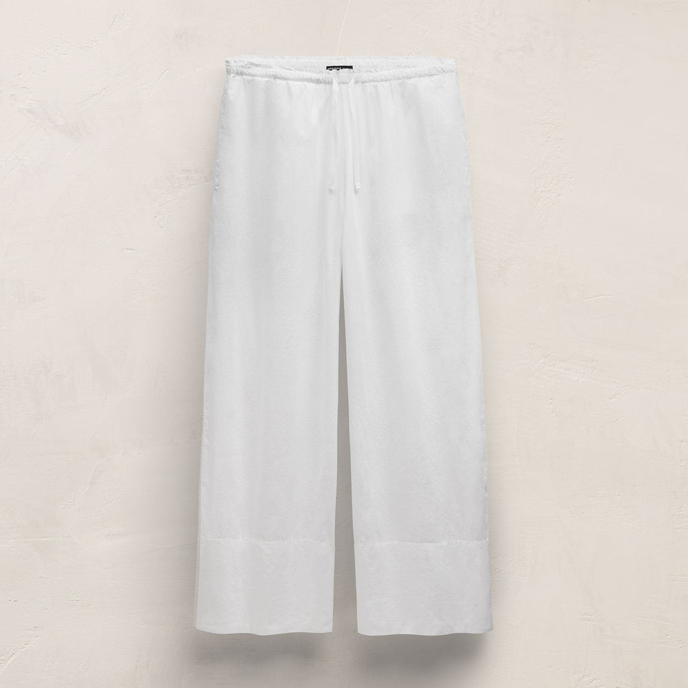 Cotton Poplin Pants in White | James Perse Los Angeles