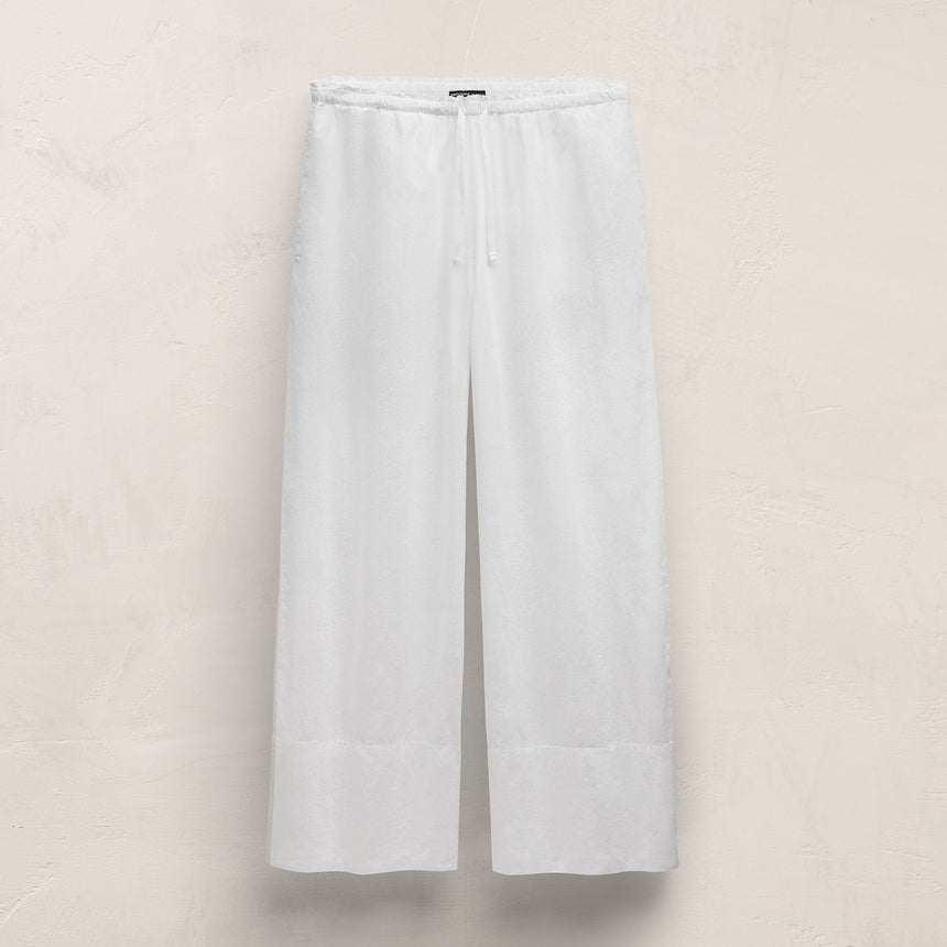 Cotton Poplin Pants in White | James Perse Los Angeles