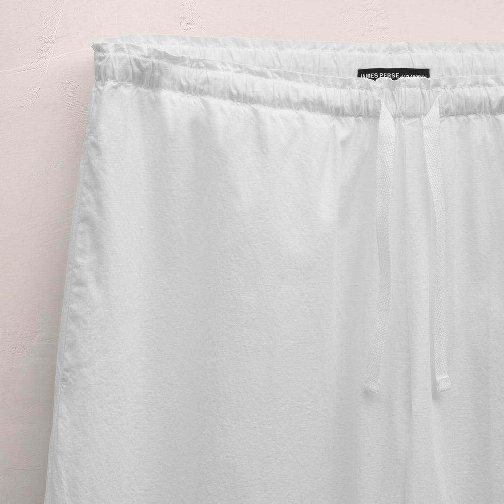 Cotton Poplin Pants in White | James Perse Los Angeles