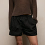 Stretch Poplin Boxer Short in Black | James Perse Los Angeles