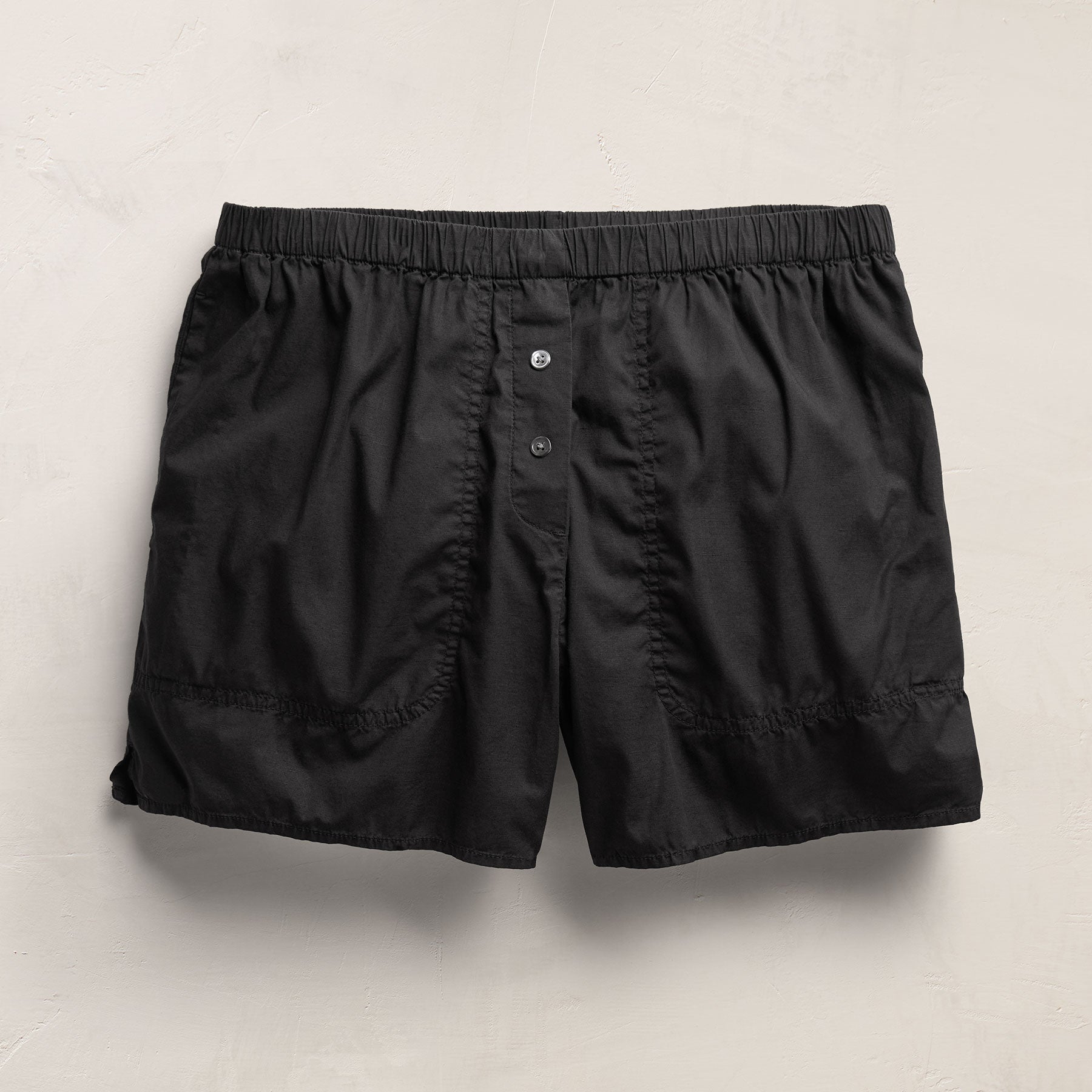 Stretch Poplin Boxer Short in Black | James Perse Los Angeles