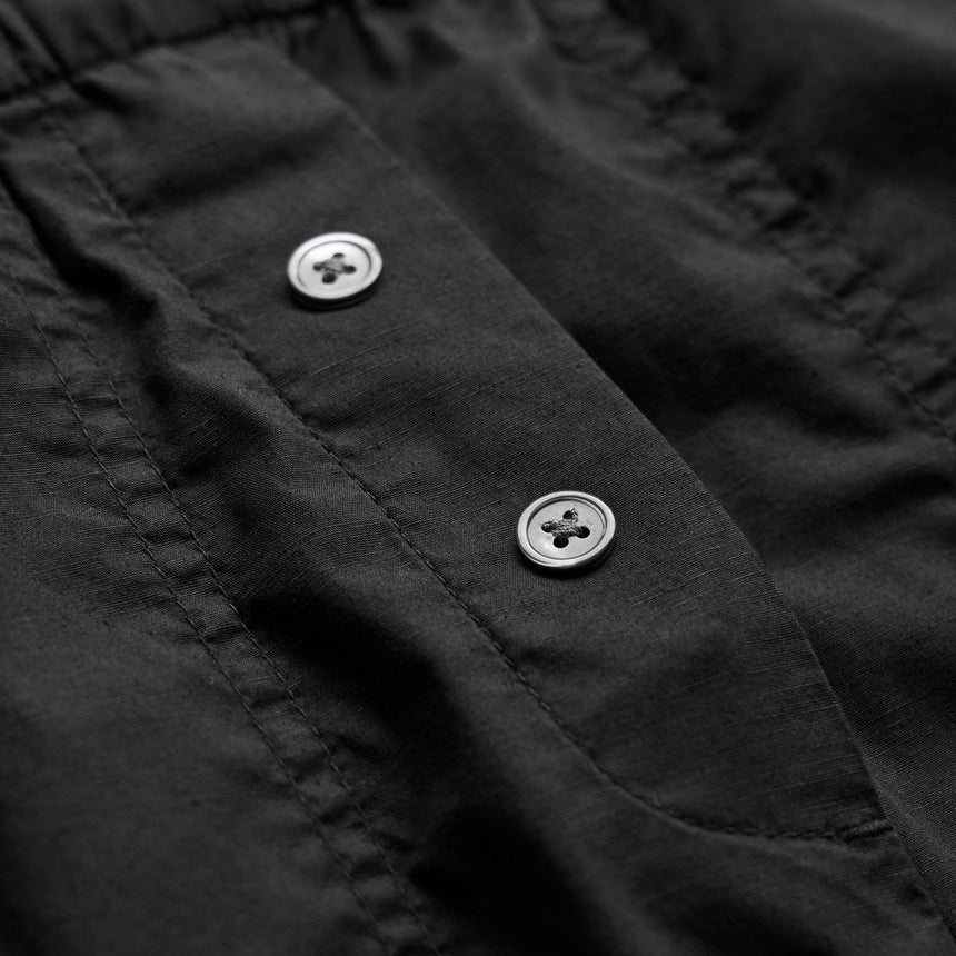 Stretch Poplin Boxer Short in Black | James Perse Los Angeles