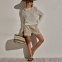 Stretch Poplin Boxer Short In Stone Pigment | James Perse Los Angeles
