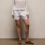 Stretch Poplin Boxer Short in White | James Perse Los Angeles