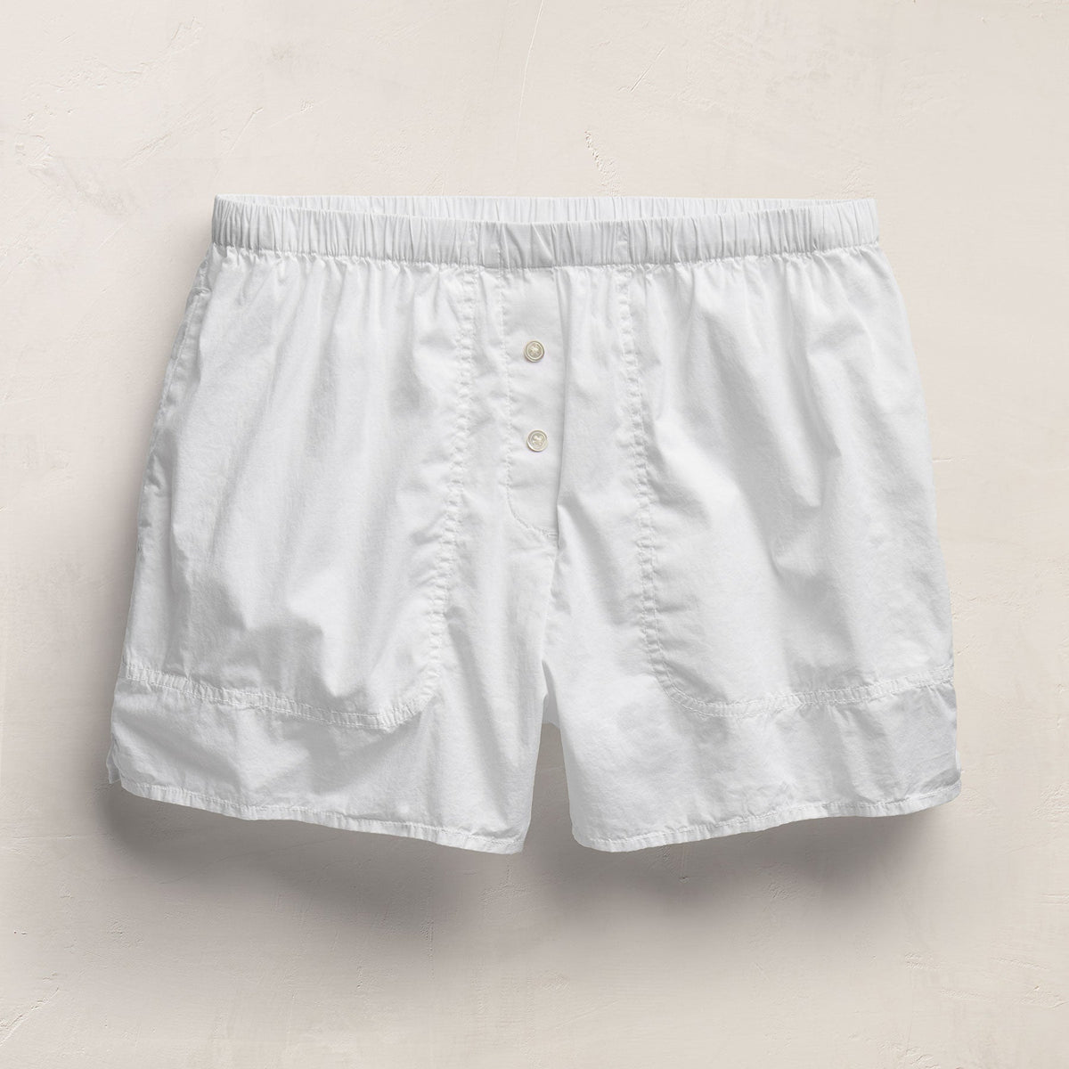 Stretch Poplin Boxer Short in White | James Perse Los Angeles