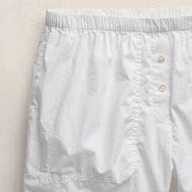 Stretch Poplin Boxer Short in White | James Perse Los Angeles