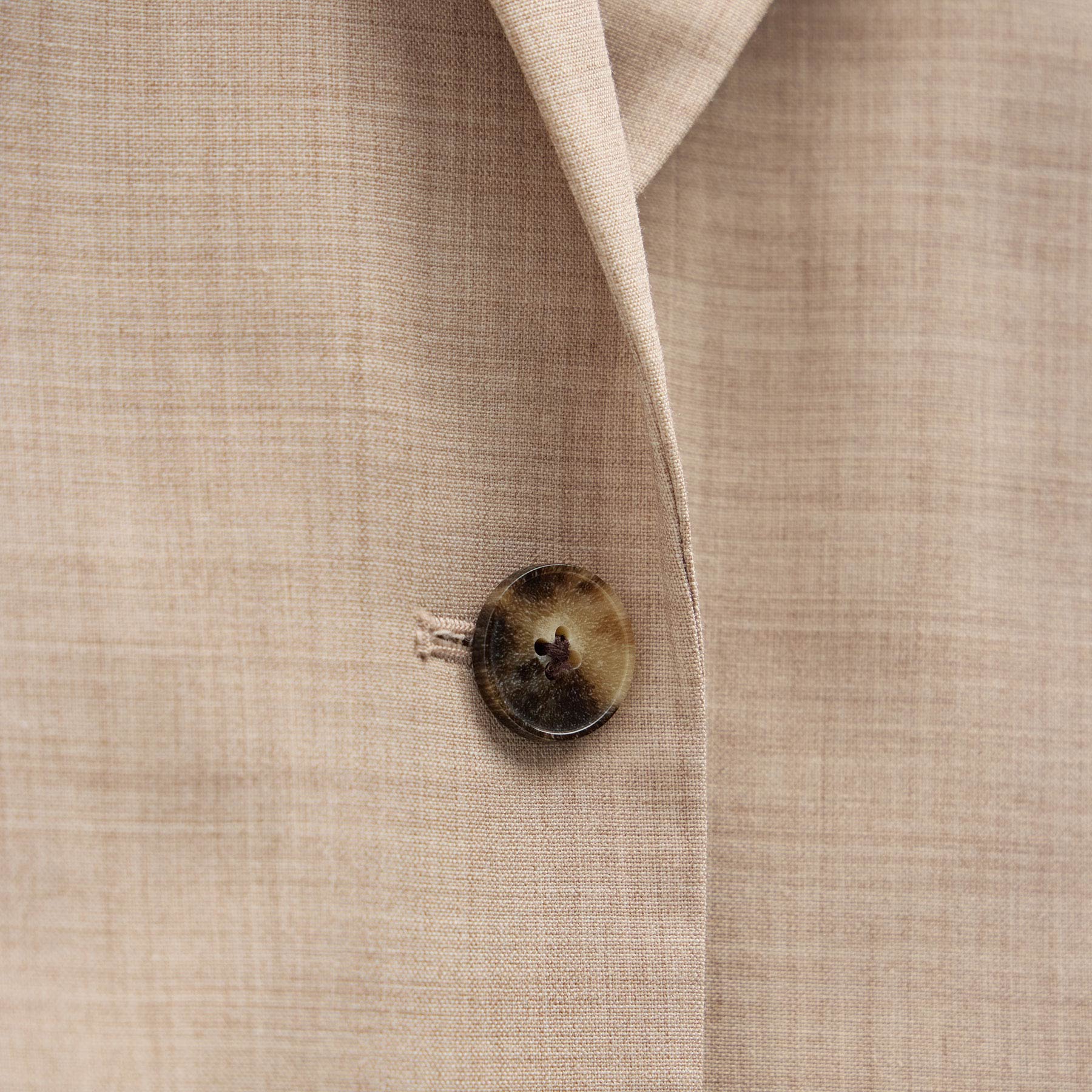 Relaxed Wool Blend Melange Blazer in Heather Stone | James Perse Los Angeles