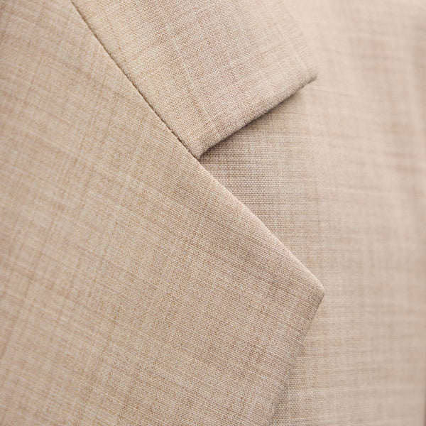 Relaxed Wool Blend Melange Blazer in Heather Stone | James Perse Los Angeles