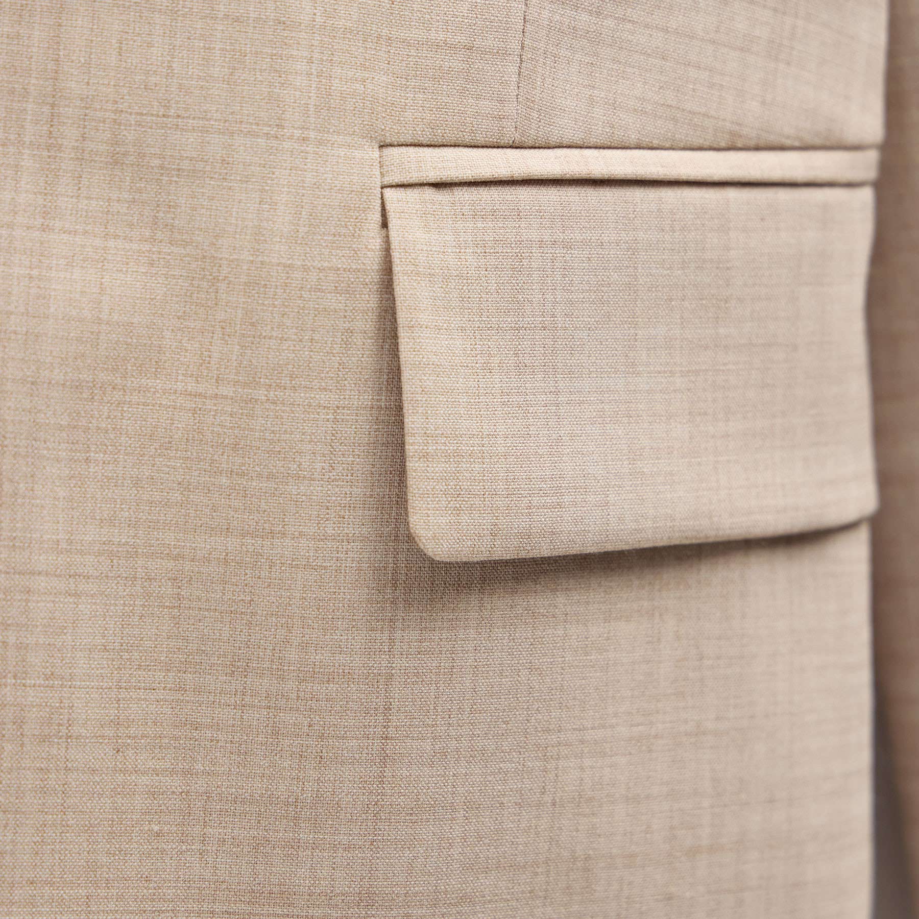 Relaxed Wool Blend Melange Blazer in Heather Stone | James Perse Los Angeles