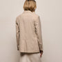 Relaxed Wool Blend Melange Blazer in Heather Stone | James Perse Los Angeles