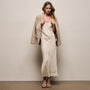 Relaxed Wool Blend Melange Blazer in Heather Stone | James Perse Los Angeles