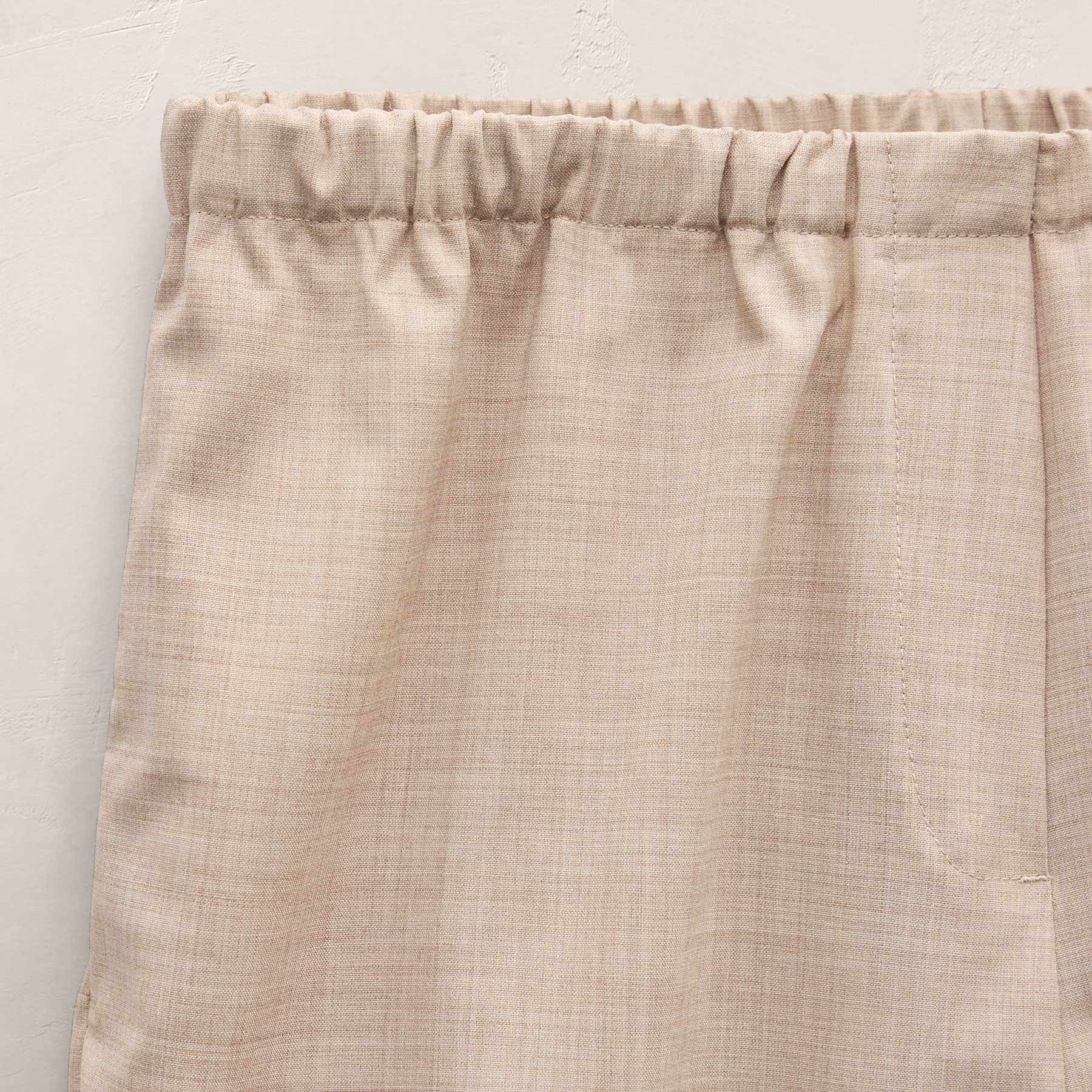 Relaxed Wool Blend Melange Blazer in Heather Stone | James Perse Los Angeles