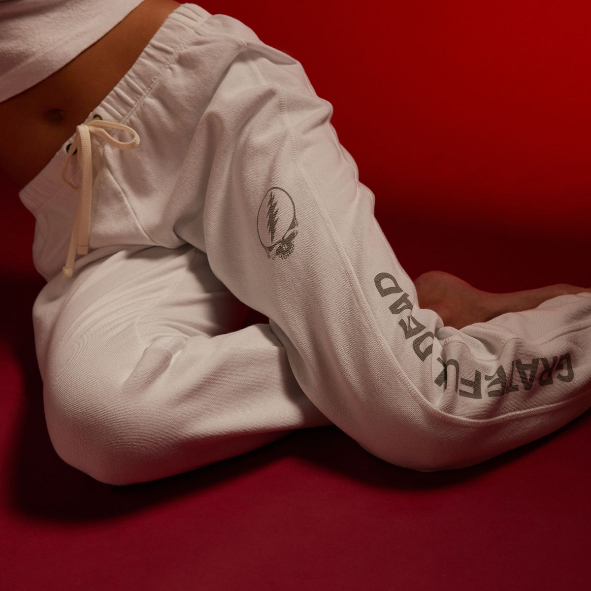 Grateful Dead Sweat Pant in White/ Grey | James Perse Los Angeles