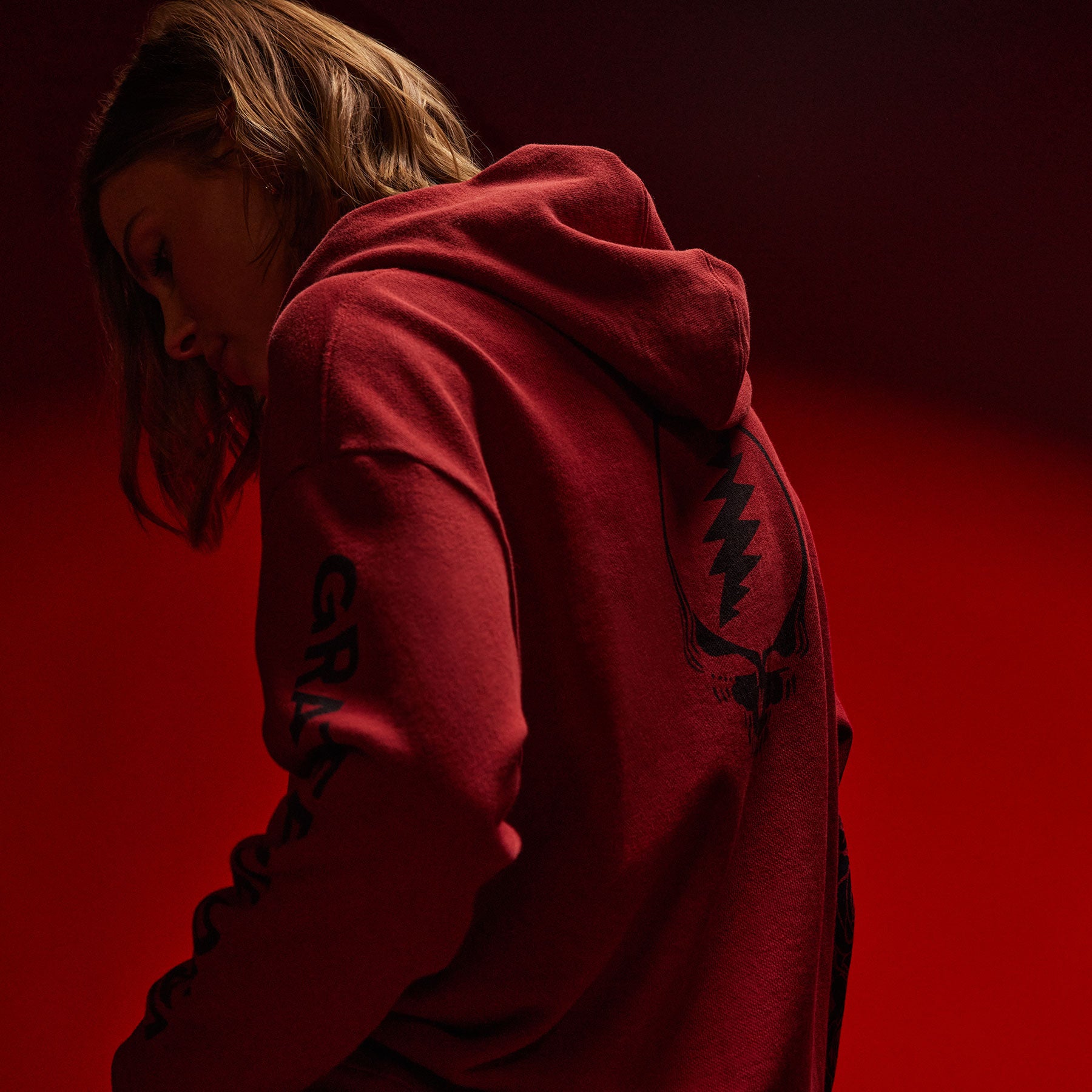 Grateful Dead Rose Hoodie in Sunstone/Deep | James Perse Los Angeles