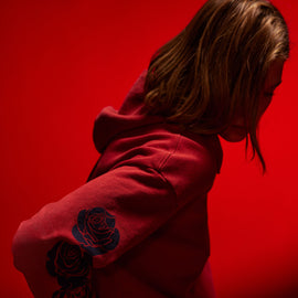 Grateful Dead Rose Hoodie in Sunstone/Deep | James Perse Los Angeles
