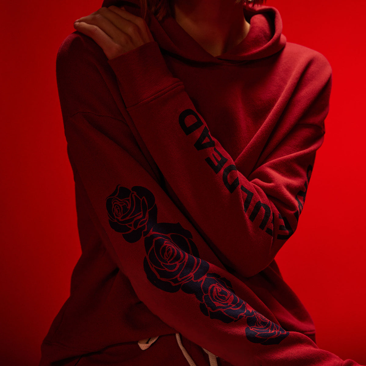 Grateful Dead Rose Hoodie in Sunstone/Deep | James Perse Los Angeles