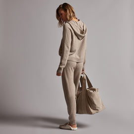 Recycled Cashmere Track Pant in Coyote | James Perse Los Angeles