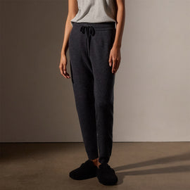 Recycled Cashmere Trucker Pant with Pocketsin Coal | James Perse Los Angeles