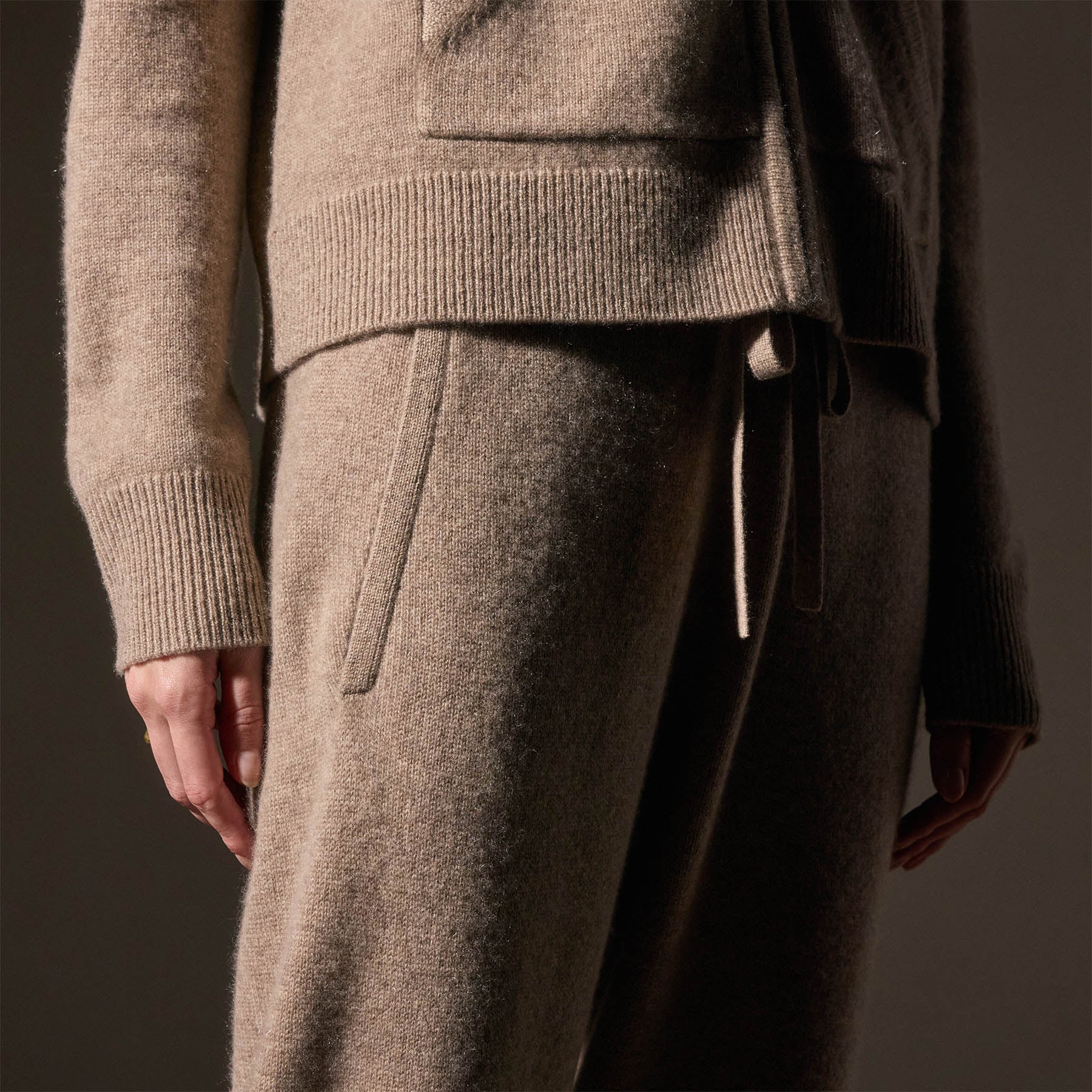 Cashmere Track Pant - Coyote | James Perse Los Angeles