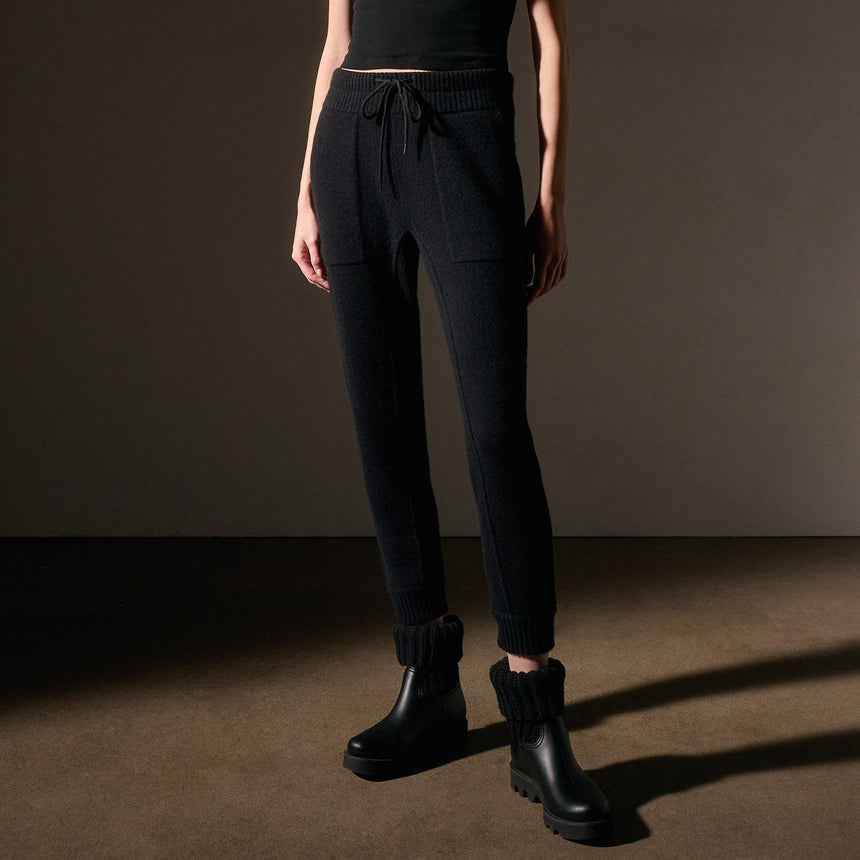 Recycled Cashmere Casual Pant  in Black | James Perse Los Angeles