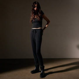 Recycled Cashmere Casual Pant  in Black | James Perse Los Angeles