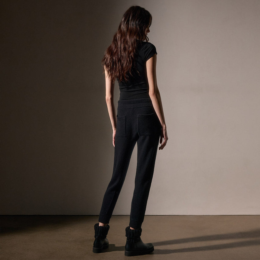 Recycled Cashmere Casual Pant  in Black | James Perse Los Angeles