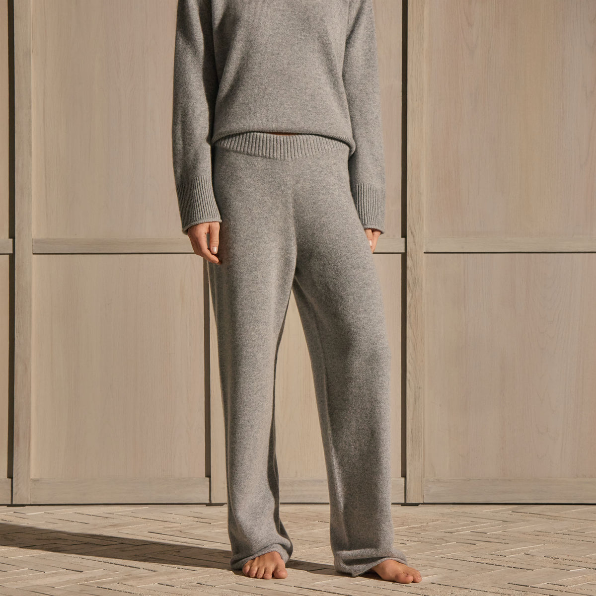 Cashmere Sweater Pant - Heather Grey | James Perse Los Angeles