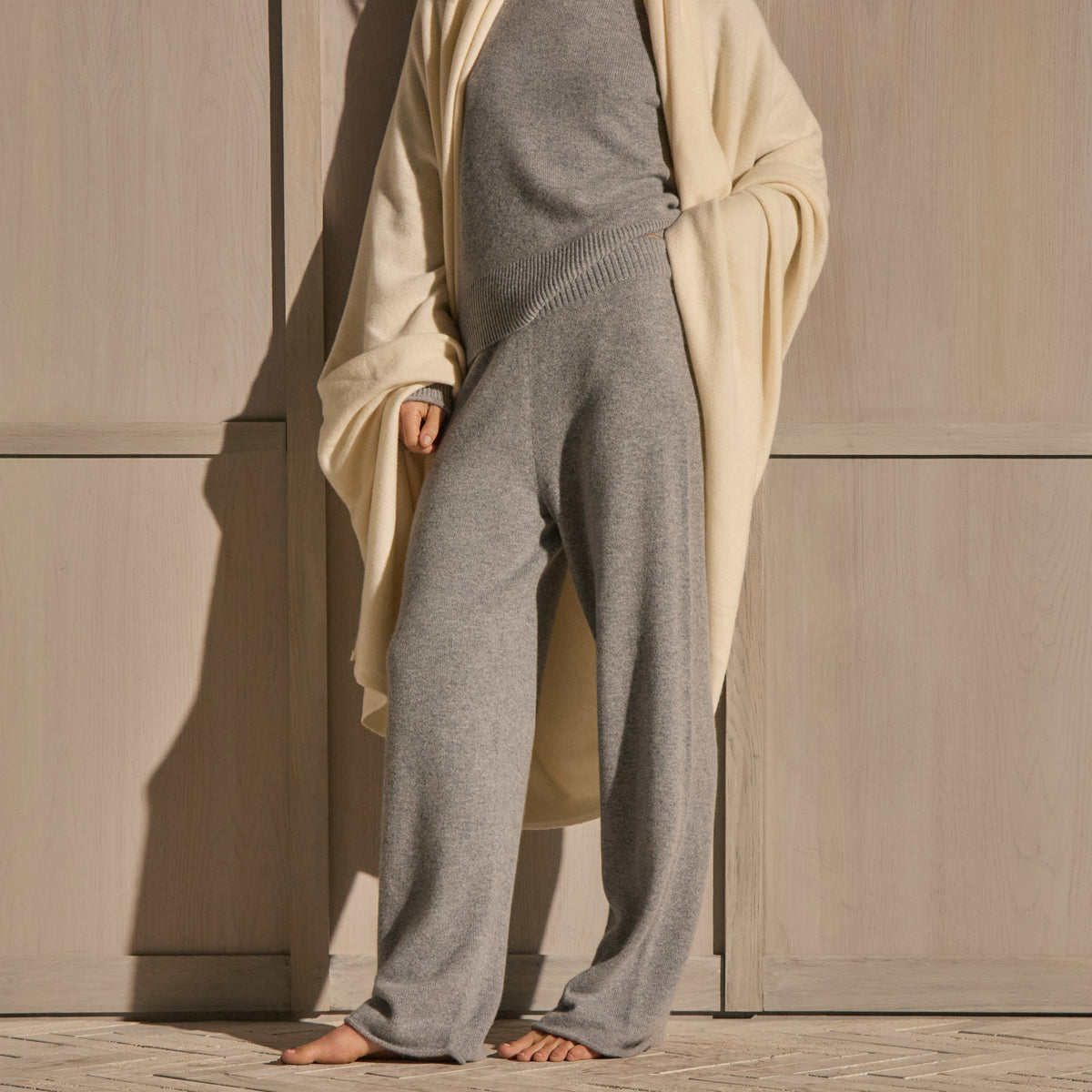 Cashmere Sweater Pant - Heather Grey | James Perse Los Angeles