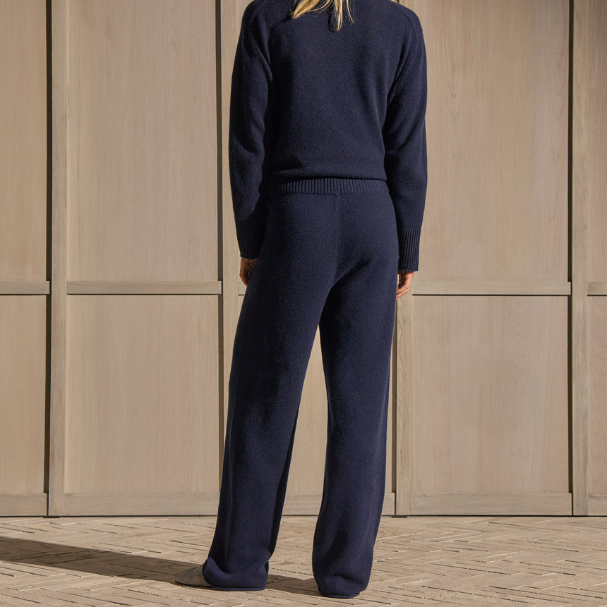 Cashmere Sweater Pant - Navy | James Perse Los Angeles